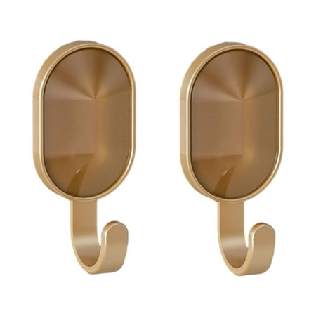 

2Pcs Storage Hook Punch-free Wall Mounted Traceless Light Luxury Door Self Adhesive Hanger Hooks Household Products
