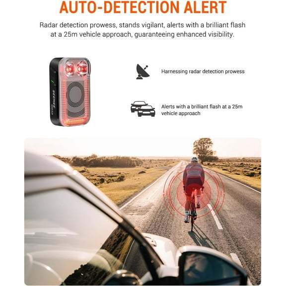 Bike Tail Light Radar SEEMEE 100AD