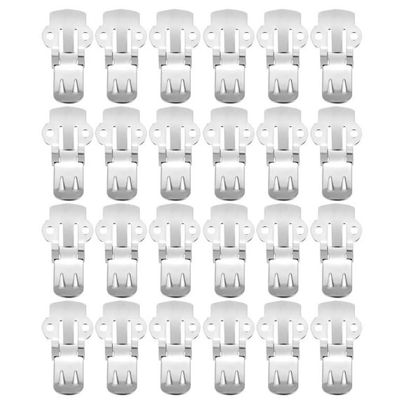 Worgeous  50 Pcs Women's Shoe Clip Stainless Steel Clips for High Heels Silver