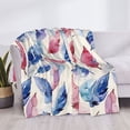 thumbnail image 6 of Horizontal Flannel Blanket Is Light Warm Soft Anti-Pilling Anti-Wrinkle Anti-Allergy And No Hair Loss For Bed And Sofa Camping Travel Watercolor Seamless Pattern With Leaves (1), 6 of 8