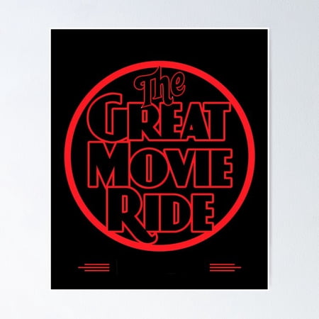 Historic Theme Park Cinema Ride Tribute Wall Art Retro Movie Decor Stretched Canvas