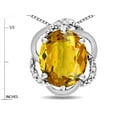 thumbnail image 3 of Star K � Large Love Knot Pendant Necklace with Oval 12 x 10mm Genuine Citrine, 3 of 9