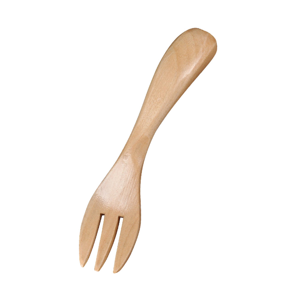 Wooden Spoon Fork Bamboo Kitchen Cooking Utensil Tools Soup-Teaspoon Tableware