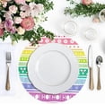 thumbnail image 5 of GZHJMY Christmas Stripes Placemats 1Pcs,Holidays PVC Weave Place Mats Table Mats Non-Slip Easy to Clean for Home Kitchen BBQ Party Table Decor,15.4", 5 of 7