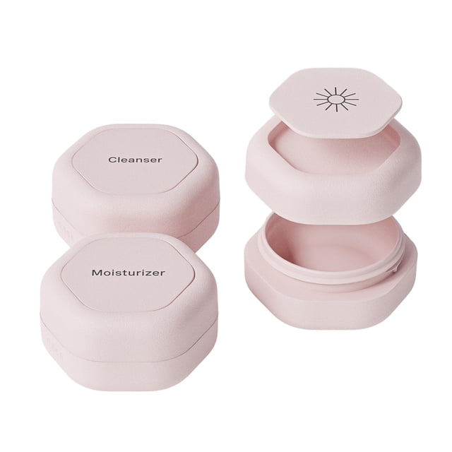 Set de contenedores de viaje Cadence Basic Skincare, 3 cápsulas