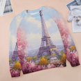 thumbnail image 6 of Sweatshirt For Womens Crewneck Eiffel Tower Hoodies Teen Girls Cute, 6 of 7
