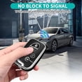 thumbnail image 3 of Key Fob Cover Compatible with Lexus RX350 RX450 GX460 LX570 CT200h ES350 GS300 GS430 GS450h GS460 IS250 IS350 LS460 2009-2015 Keychain Case Holder Protector,Silver/Black, 3 of 6