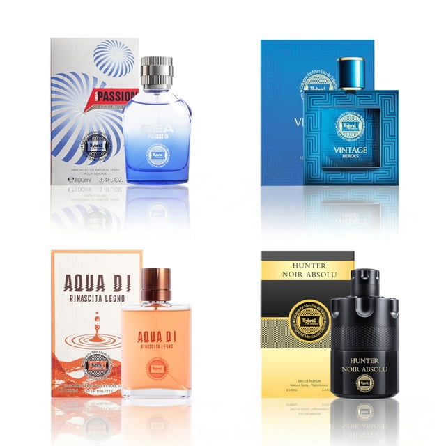 Set de perfumes para hombre Hybrid & Company, 4 piezas, Eau de Parfum