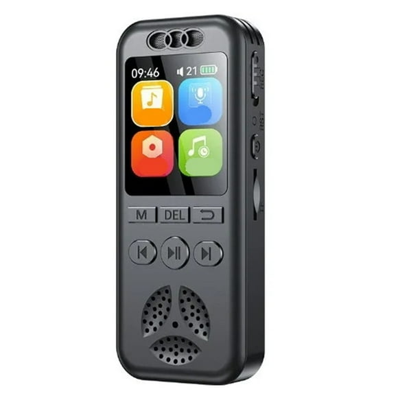 Enregistreur Sonore Activé Numérique Professionnel Lecteur d'Enregistrement Vocal Dictaphone pour Réunion, Portable