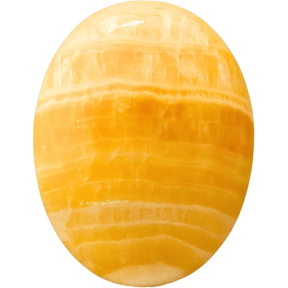 Yellow Calcite Crystals & Healing Stones - Large Palm Stone Crystals Piedra