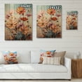 thumbnail image 4 of Designart "Collage of Light-Colored Zinnias Flowers I" Floral Print on Natural Pine Wood, 4 of 5