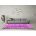 thumbnail image 3 of Ahgly Company Indoor Round Southwestern Purple Country Area Rugs, 5' Round, 3 of 4