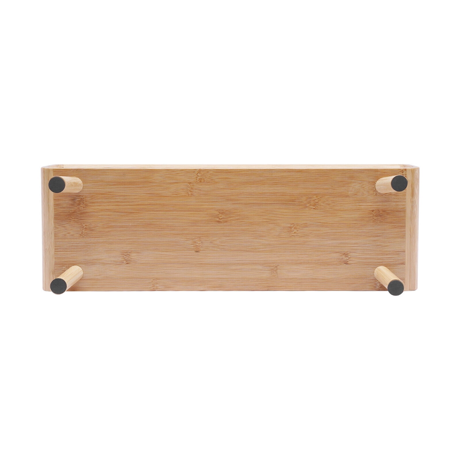 24in Bamboo Computer Laptop Monitor Stand Office Desktop Riser Organizer Rack