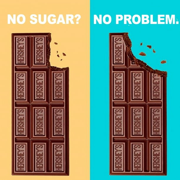 HERSHEY'S Sugar Free SPECIAL DARK Chocolate Candy Bars, 3oz (Pack of 12