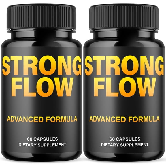 Strong Flow Advanced Formula Pills Max Strength Wellness Support Supplement StrongFlow 120 Capsules