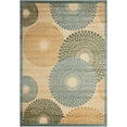 thumbnail image 2 of Nourison Graphic Illusions Geometric Teal 7'9" x 10'10" Area Rug, (8 x 11), 2 of 6
