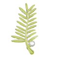 thumbnail image 2 of HEJERO de METÁNICO de METÁNICO GINKGO BRÁCHO PINES GREENOS HEBILLO para LAS MUJERES CUMPLEAÑOS - D D, 2 of 8