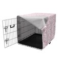 thumbnail image 3 of Vintage Valentine Dog Crate Cover, Pastel Design Pattern of Hearts and Rounds, Easy to Use Pet Kennel Cover Small Dogs Puppies Kittens, 7 Sizes, Pink Pale Pink, by Ambesonne, 3 of 6