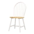 thumbnail image 4 of DeeHome Natural Brown and White Spindle Back Side Chairs (Set of 4), 4 of 6