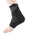 thumbnail image 3 of MERIGLARE Attelle de Cheville Élastique Lavable Réglable Compression Sangle de Pied Confortable pour Gym Vélo Sports Protection du Pied Rayure Grise TG, 3 of 9