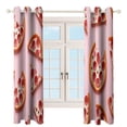 thumbnail image 3 of Blackout Curtains for Bedroom Fun Pizza Full Room Darkening Grommet Curtains for Living Room,Thermal Insulated Ombre Drapes, 3 of 7