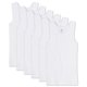 thumbnail image 1 of Sanetta Paquete de 6 Camisetas para Niñas - Camisa sin Brazos, Top, Algodón Orgánico, unicolor Blanco 152, 1 of 3