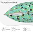 thumbnail image 3 of KLL Alphabet And Panda Decorative Throw Pillow Covers Velvet Soft for Couch Sofa Bedroom Living Room Outdoor (No pillow core)- 20"x20", 3 of 5