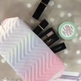 thumbnail image 4 of Vintage Colorful Travel Simple PU Leather Retro Gradient Cosmetic Bag Makeup Case Lipstick Bag Storage Bag GREEN, 4 of 8