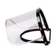 thumbnail image 5 of Soporte de aluminio para protección facial para casco, pantalla transparente, resistente, protege tus ojos y cara, accesorios universales de repuesto Pantalla de PVC, 5 of 8