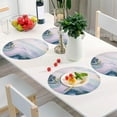 thumbnail image 6 of Wavy Swirl Marble Ripple Colorful Placemats Round Table Mats Non-Slip Washable Heat Resistant Kitchen Place Mat for Home Dining Coffee Tabletop (6PCS) Home Decor, 6 of 7