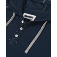 thumbnail image 3 of ZIMEGO Mens Waffle Pullover Hoodie - Long Sleeve Thermal Sweatshirt for Men, Navy, Large, 3 of 8