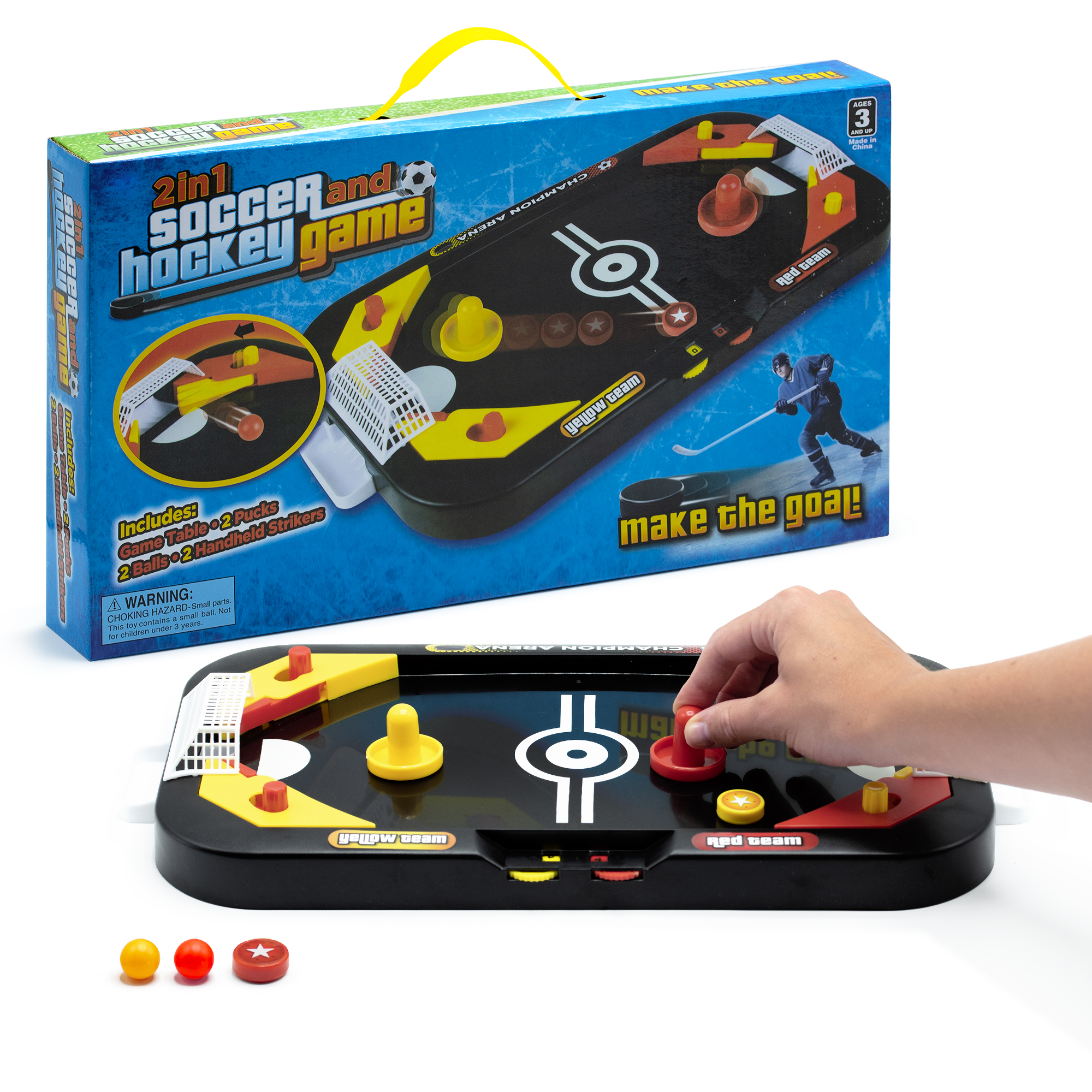 SRENTA 16.25" X 8.5" Two in One Tabletop Hockey Game, Leisure Table