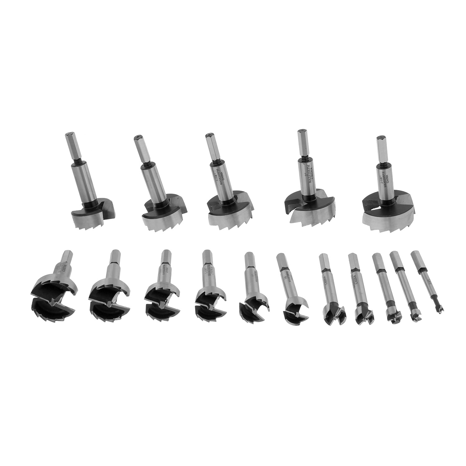 DCT Forstner Bit Set Forstner Bits Wood Drill Bits Hole Saw Drill Bit Set 16pc