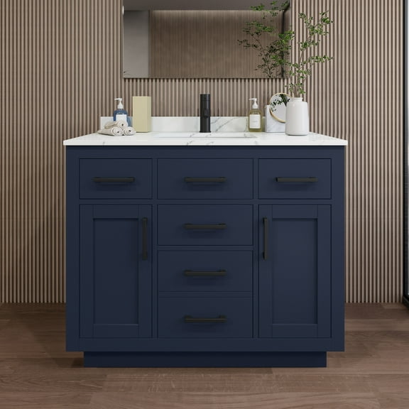 Wyndham Collection Wcg262642s-Qtz-Unsmxx Beckett Tk 42" Free Standing Single Basin Vanity