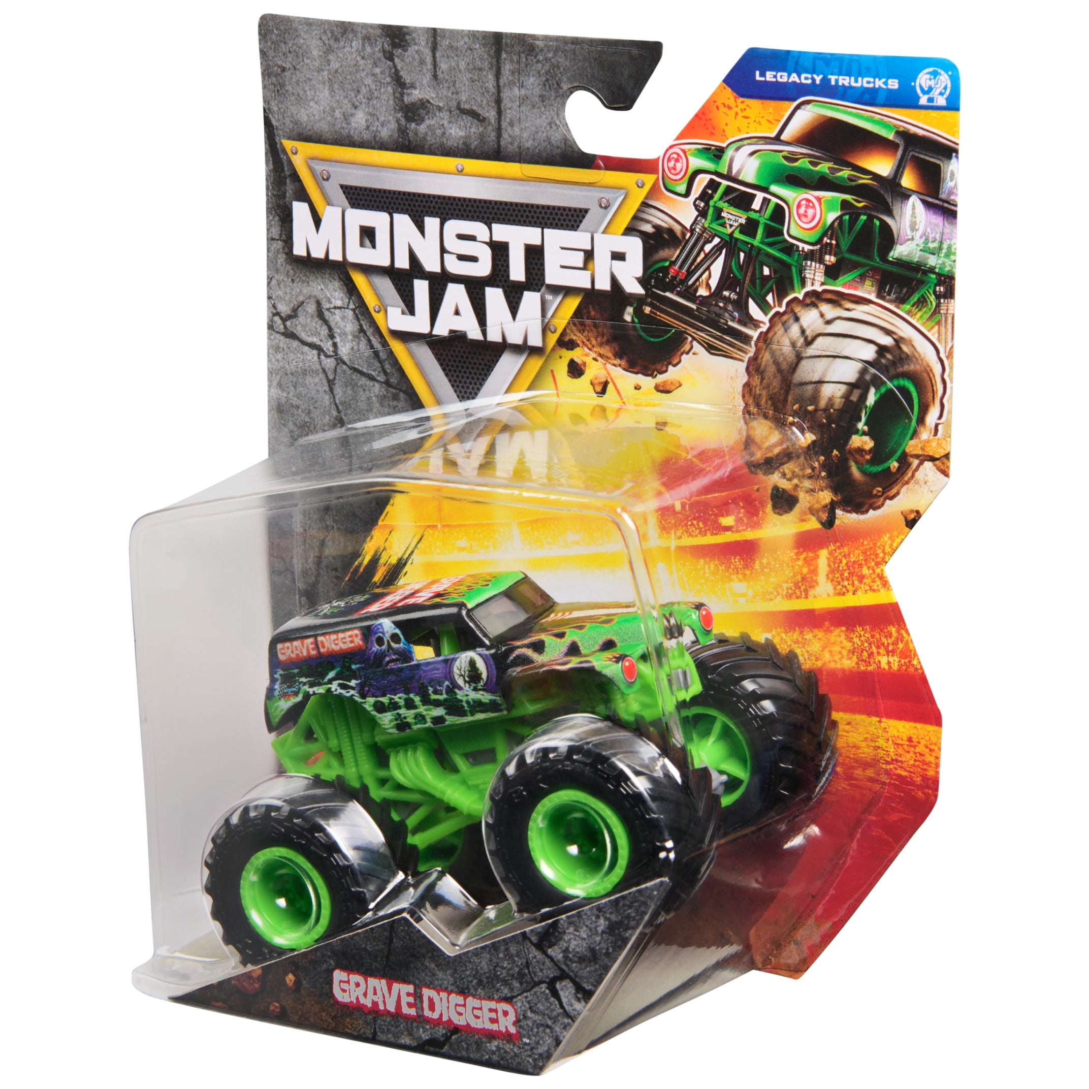 MONSTER JAM モンスター ジャムGRAVE DIGGER TRUCKS Monster Jam, Grave Digger 1:64 Scale Die-Cast Monster Truck