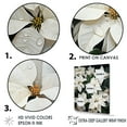 thumbnail image 3 of Designart "Serenade Of Wild White Poinsettia" Poinsettias Floater Framed Wall Art Prints, 3 of 5