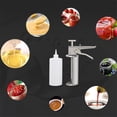 thumbnail image 3 of 3x Salsas, recipientes para especias, dispensadores de salsas de material acero inoxidable, 3 of 9