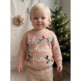 thumbnail image 5 of Cjfdfy Toddler Baby Boy Girl Christmas Sweater Gingerbread Christmas Lights Embroidery Long Sleeve Knitted Tops Kids Cute My Christmas Fall Winter Outfit 6M-4Y, 5 of 9