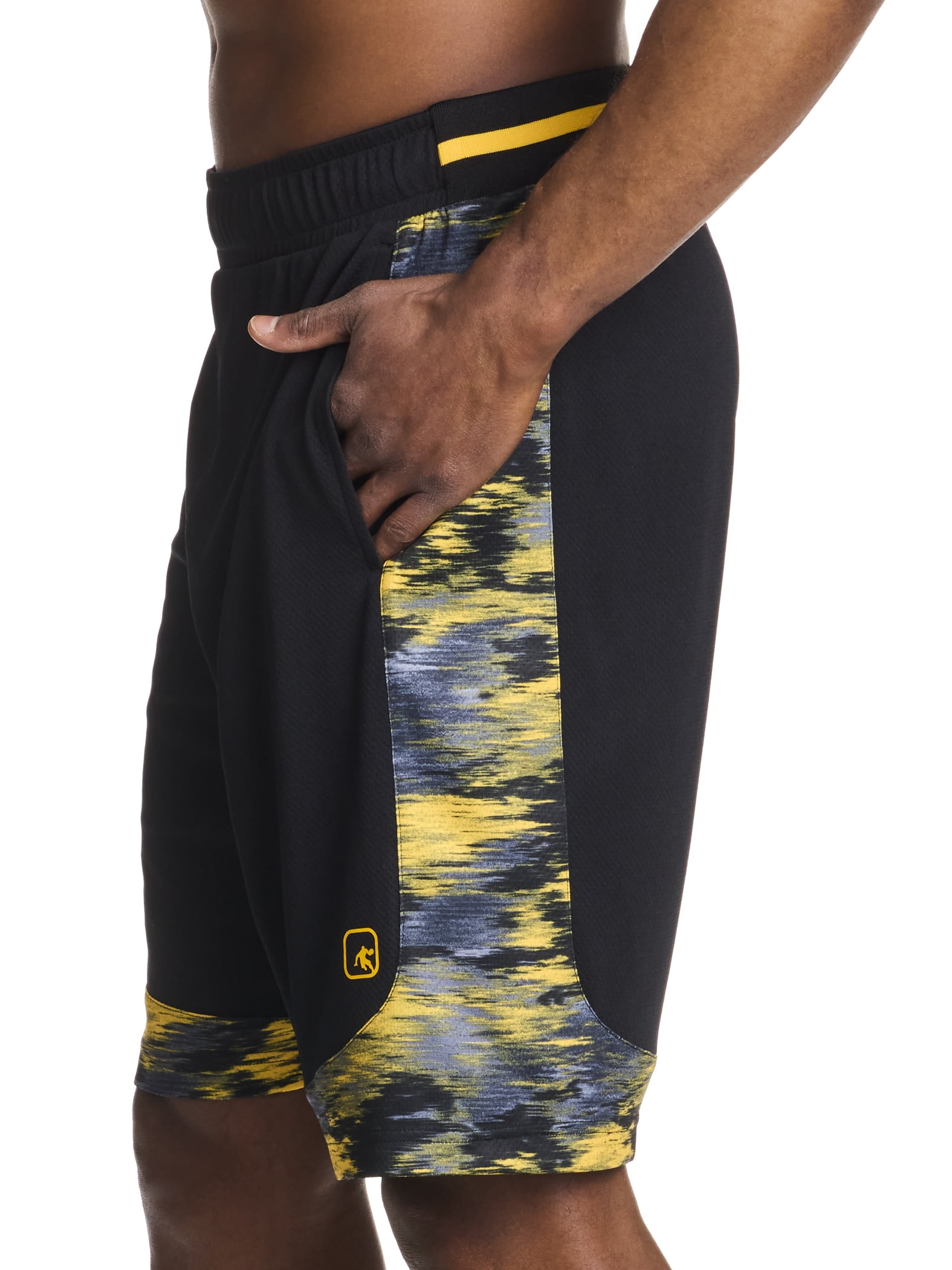 AND1 Men's and Big Men's Active Dribbling Short, 10" Inseam, up to Size 5XL