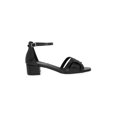 thumbnail image 2 of Sandalia Color Negro Diseño En Trenza Ajuste Al Tobillo Altura 4Cm Mundo Terra 030252, 2 of 3