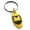 Gold, variant on Stainless Steel Castle Protection Coat of Arms Shield Engraved Small Oval Charm Keychain Keyring