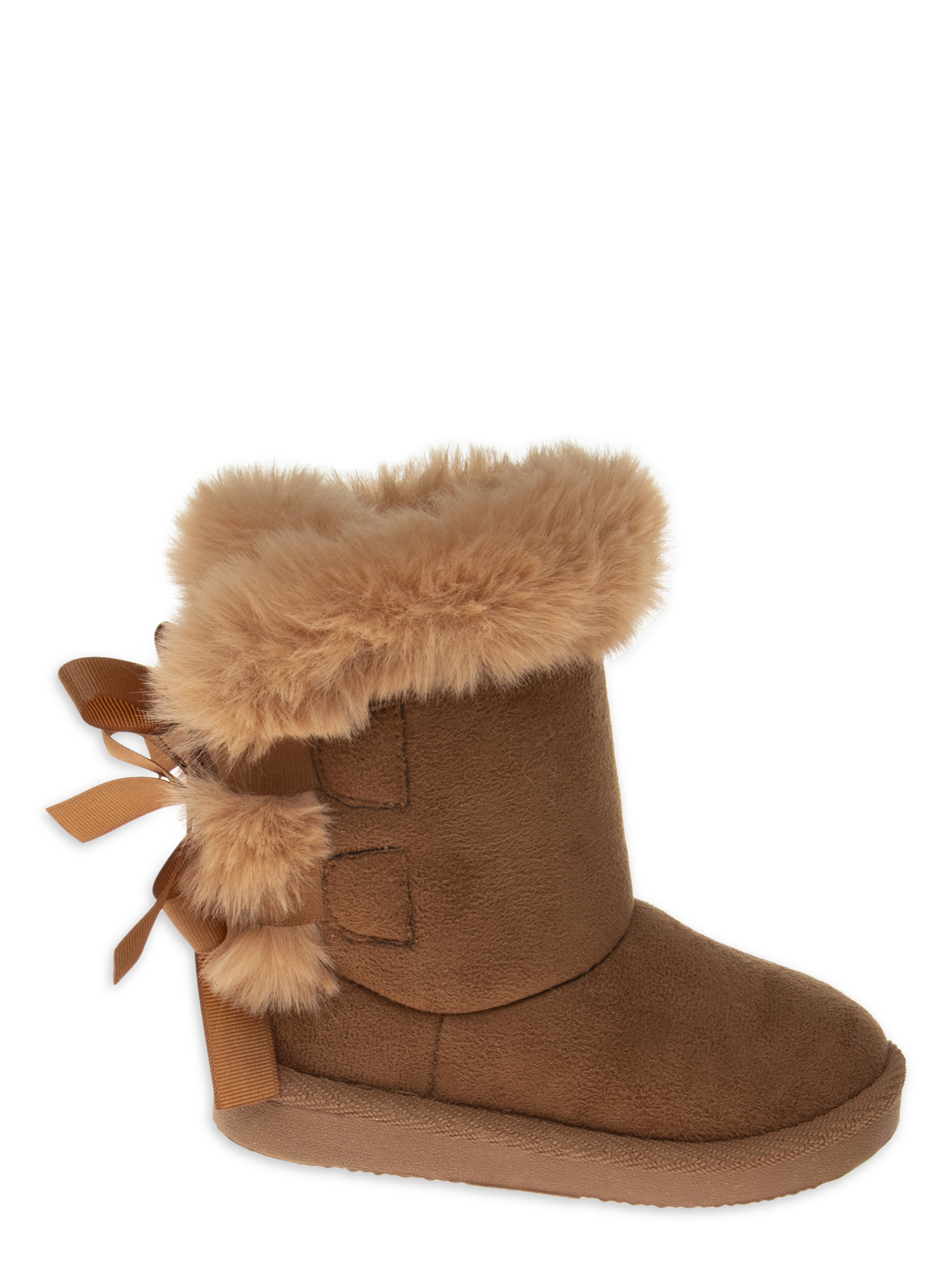 Josmo Toddler & Big Girls Faux Shearling Bow Boots - image 2 of 5