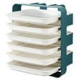 thumbnail image 1 of Food Side Dish Stacking Storage Multilayer Food Sorting Tray Kitchen Multi Function Fruit Vegetable Preparation Plate Wall Mounted, 1 of 5