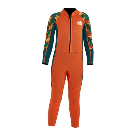 Axioma Kids Wetsuit Diving Swimsuits Waterproof Thermal 2.5mm Neoprene Full suits for Orange L