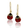 thumbnail image 2 of Decadence 14K Yellow Gold Enamel Lady Bug Hoop Earrings, Stud Earrings and Bracelet For Women | Solid 14K Gold | Made in Italy | Hand Made | Carefully Crafted | Great Gift for all ages, 2 of 4