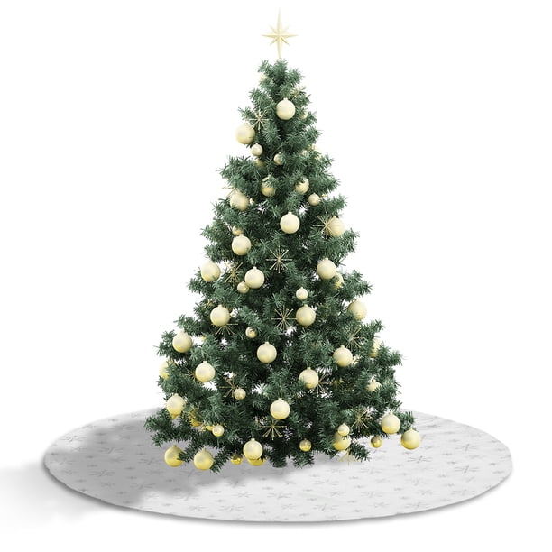 Falda Navidad 78/90/120 CM Copo Nieve para Fiesta Feliz