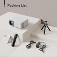 thumbnail image 2 of Mini Proyector AKIYO WiFi Bluetooth con Trípode Portátil Full HD 1080P Cine en Casa, 2 of 8