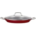 thumbnail image 2 of Cuisinart ASP-38CR - Poêle à Paella avec Couvercle - 15 Po - Antiadhésif - Rouge, 2 of 5