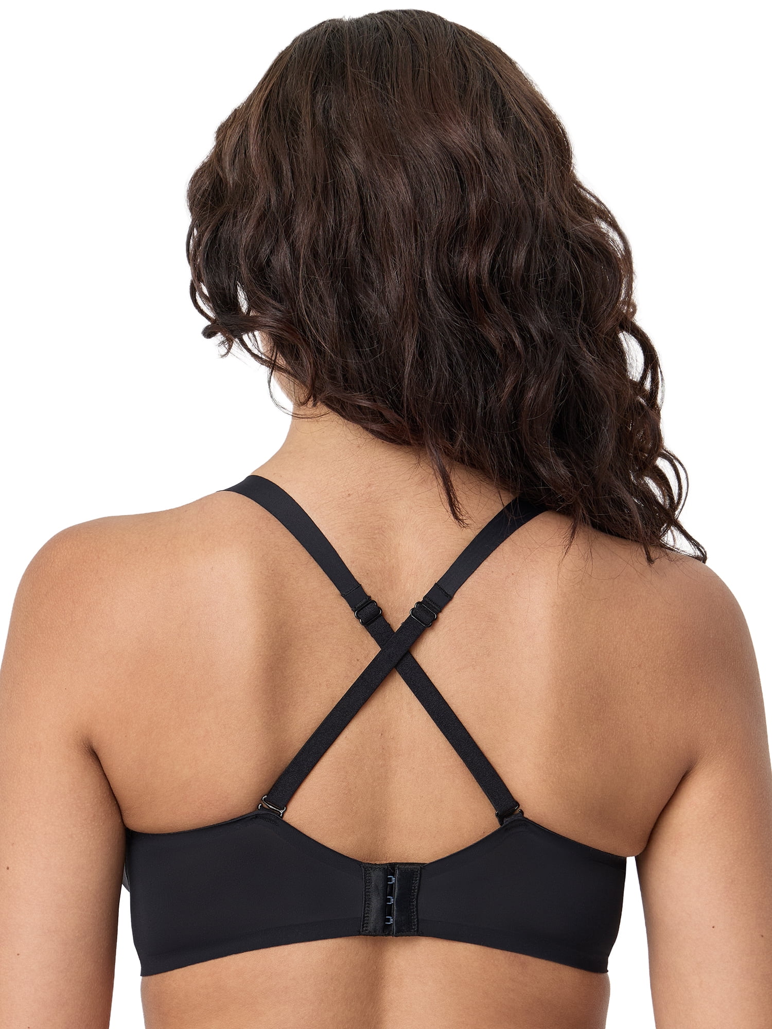 Kindly Yours Women’s So Comfy Micro Wire Free Bonded Push Up Plunge Bra, Sizes S-XXXL