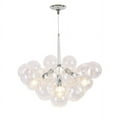 thumbnail image 4 of 6-Light Cluster Glass Globe Bubble Chandelier - 25in Black, 4 of 5